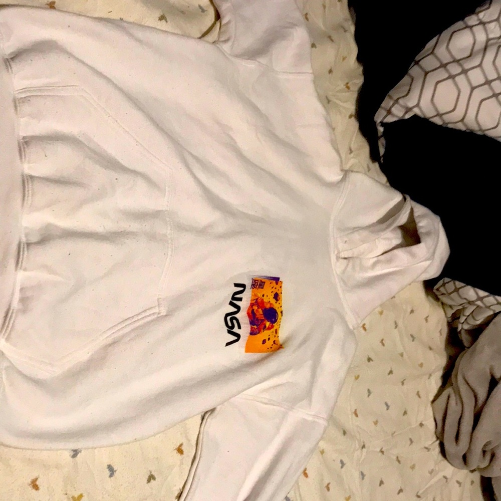 Nasa white hoodie medium size